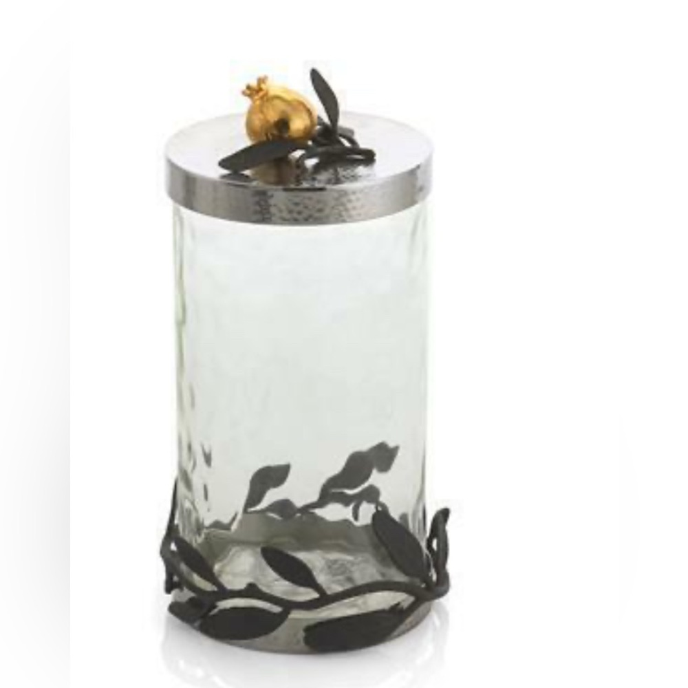 Michael Aram Olive Branch Pomegranate Canister - Medium